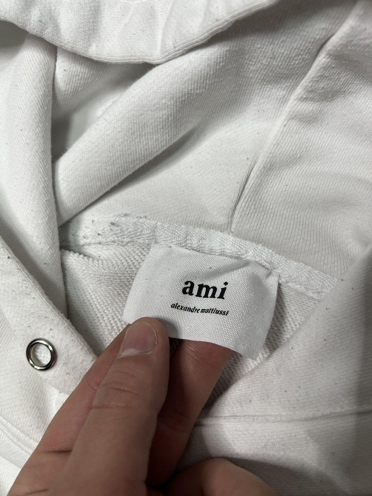 AMI AMI Paris Alexandre Mattiussi Big Heart Logo Hoodie White Size US S / EU 44-46 / 1 - 6 Thumbnail