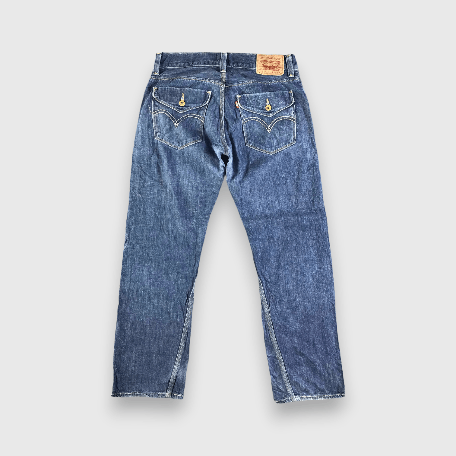 Levi's Vintage Blue Wash Levis 514 Jeans-J4181 Size US 33 - 2 Thumbnail