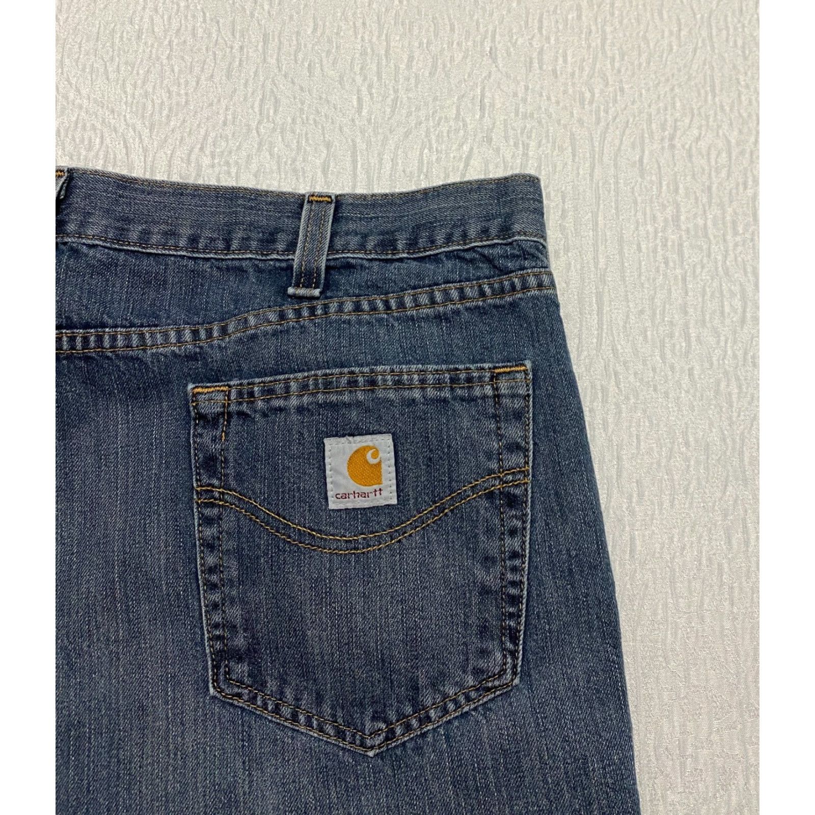 Carhartt Carhartt Jeans Relaxed Fit Men’s 44x29 Blue Denim Straight 101483 Dark? (wait) Size US 44 / EU 60 - 7 Thumbnail