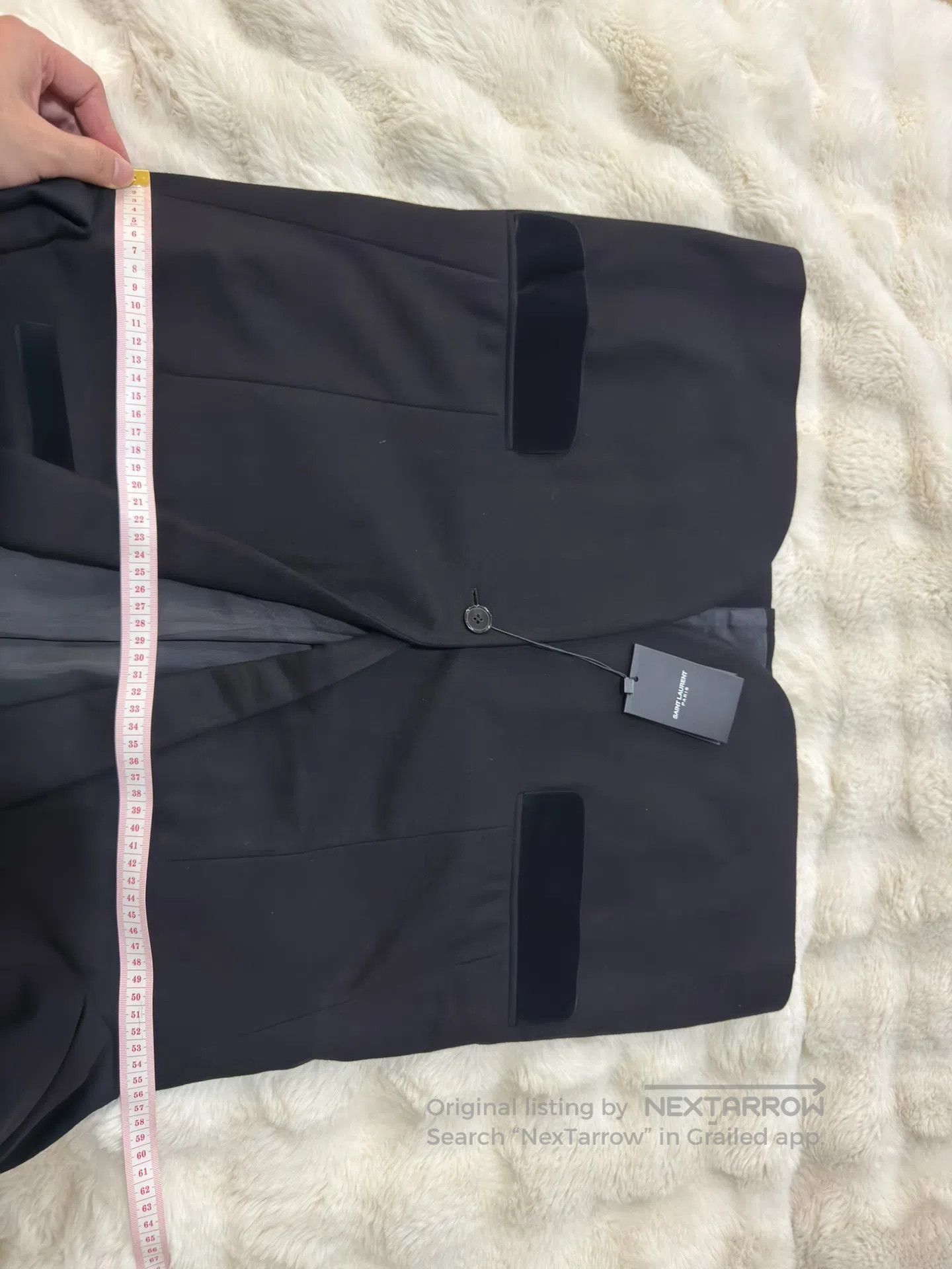 Saint Laurent Paris Saint Laurent Paris Wool and Velvet Blended Suit| Size US M / EU 48-50 / 2 - 7 Thumbnail