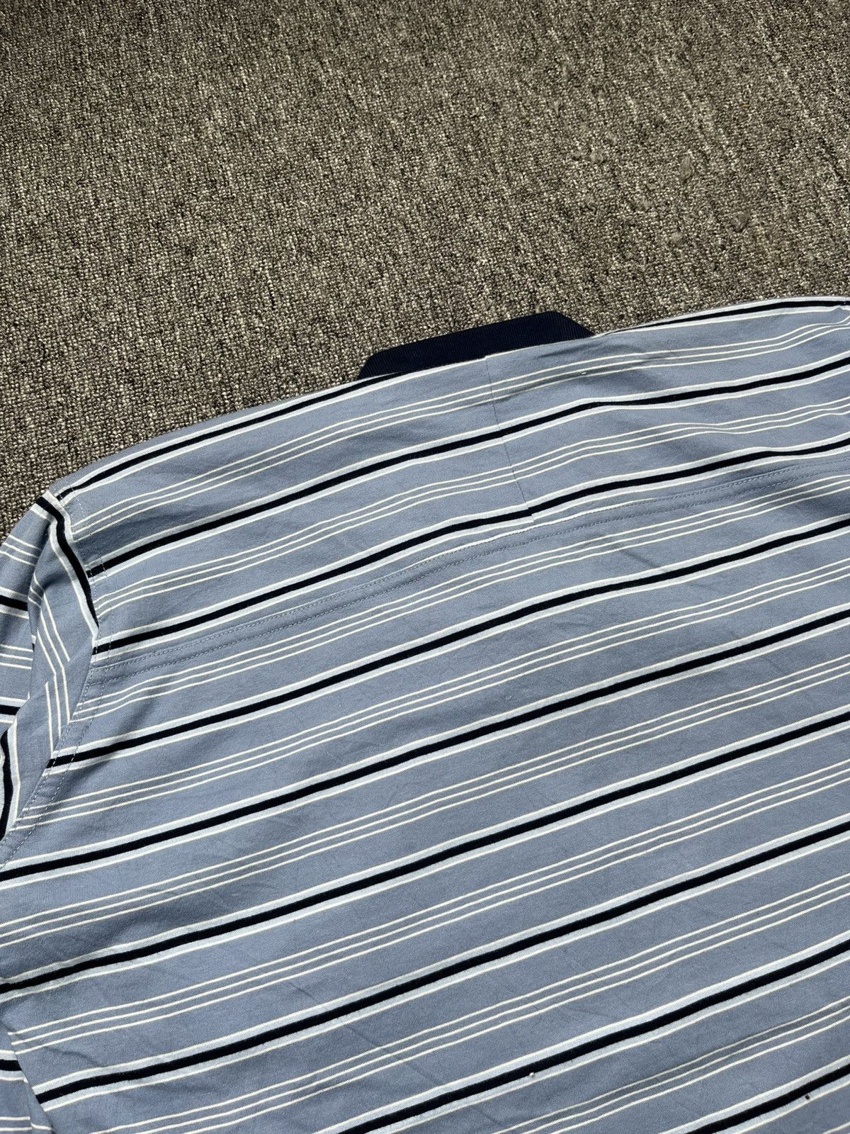 Martine Rose Pulled neck striped LS polo shirt Size US L / EU 52-54 / 3 - 5 Thumbnail