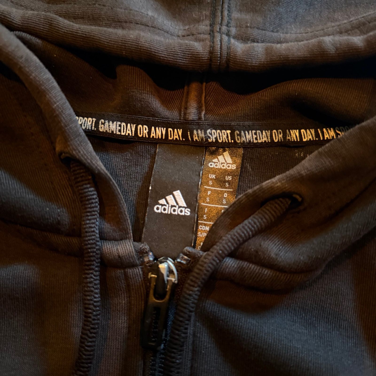 Adidas Adidas Men's Essentials 3-Stripes zip up fleece hoodie Size US S / EU 44-46 / 1 - 2 Thumbnail