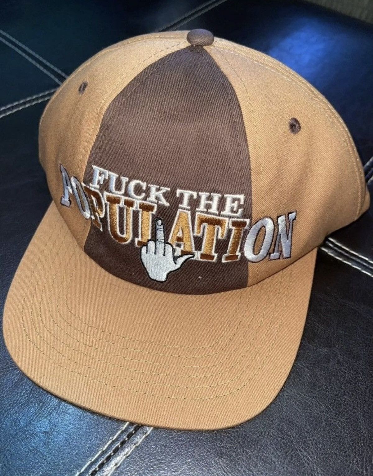 Fuck The Population × G59 Records FTP Tri Power 6 Panel Middle Finger SnapBack Size ONE SIZE - 1 Thumbnail