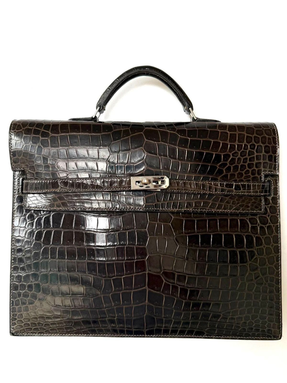 Hermes Hermes Kelly 2013 Depeches Exotic Crocodile Briefcase Bag Size ONE SIZE - 1 Thumbnail