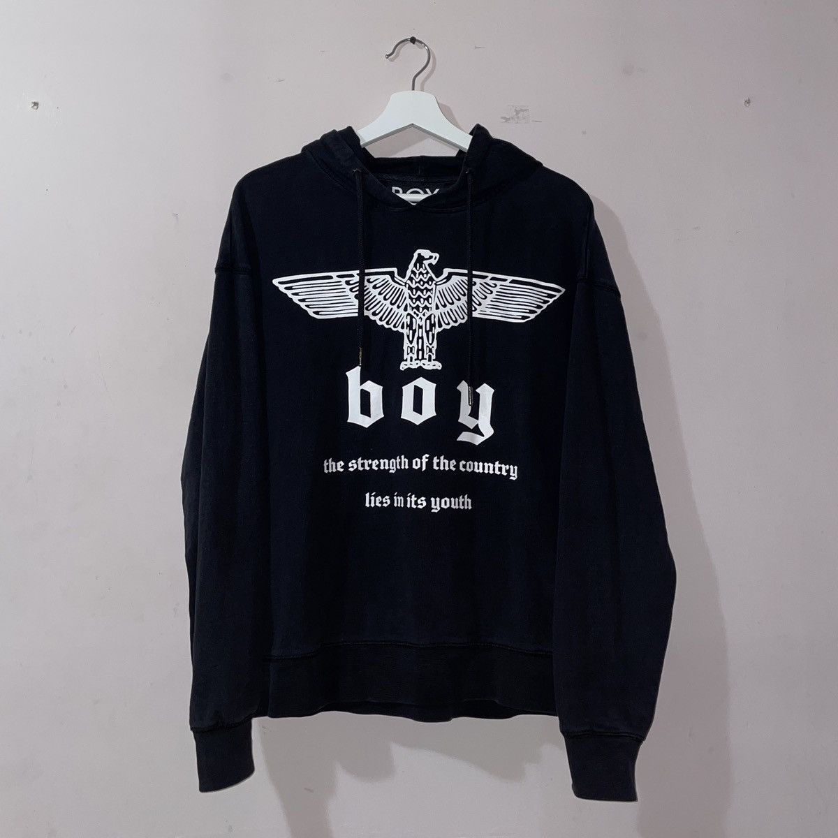 image of Boy London Hoodie in Black, Men's (Size XS)