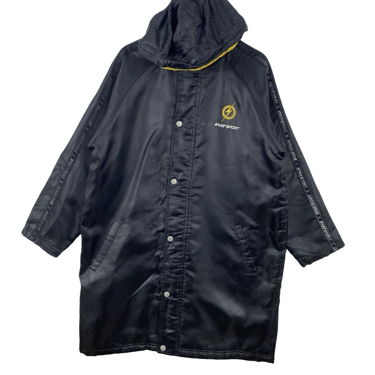 Vintage Vintage BOLT SPORT Hooded Bench Coat Jacket Fleece Size US XXL / EU 58 / 5 - 5 Thumbnail