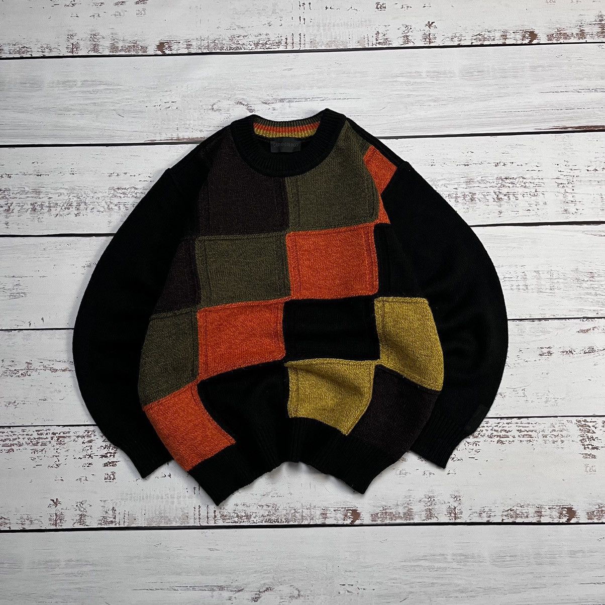 Carlo Colucci × Coogi × Vintage Vintage Carlo Colucci Knit Wool Sweater Multicolour Coogi Size US M / EU 48-50 / 2 - 1 Thumbnail