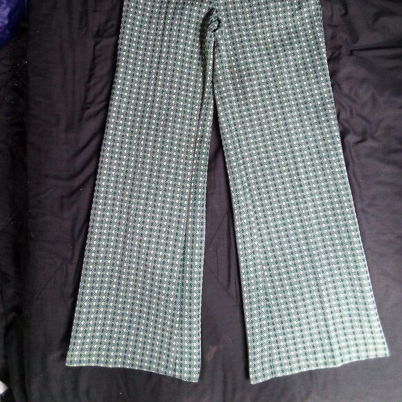 Other Vintage K-Mart Mod Dots Stripe Polyester Pants Flared Size 32" / US 10 / IT 46 - 3 Thumbnail