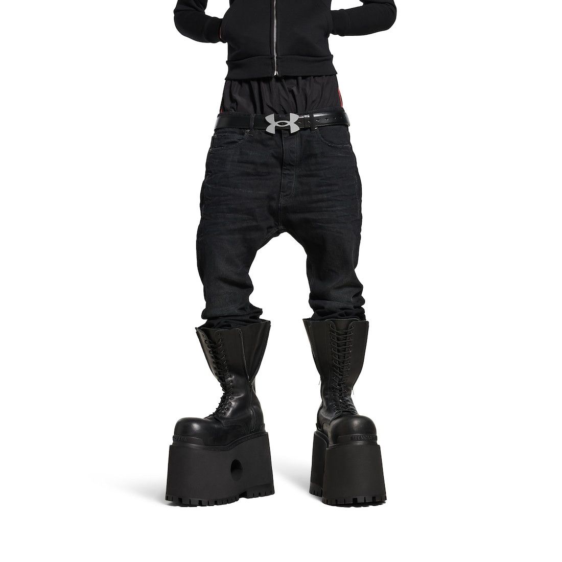 Balenciaga o1srvl11e0426 Layered Jeans in Black Size US 34 / EU 50 - 6 Thumbnail