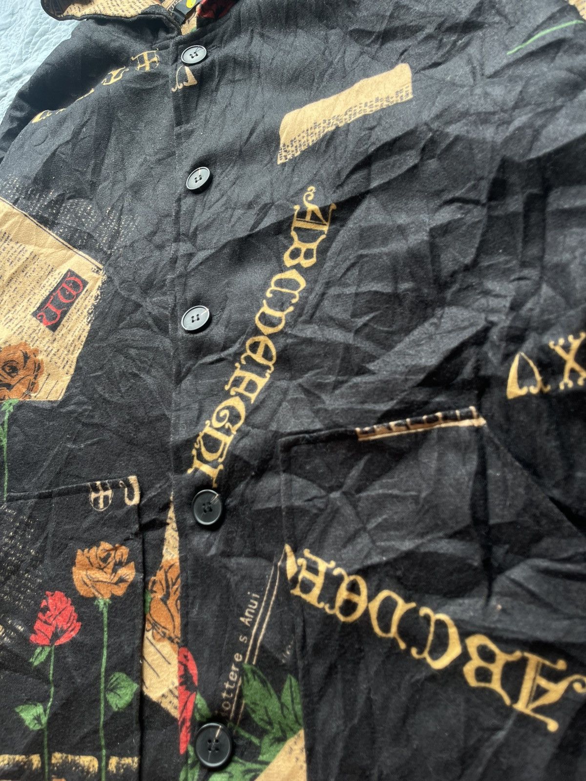 Japanese Brand Japanese Brand Full-print Long Chore Jacket Hoodie Size US XXL / EU 58 / 5 - 6 Thumbnail