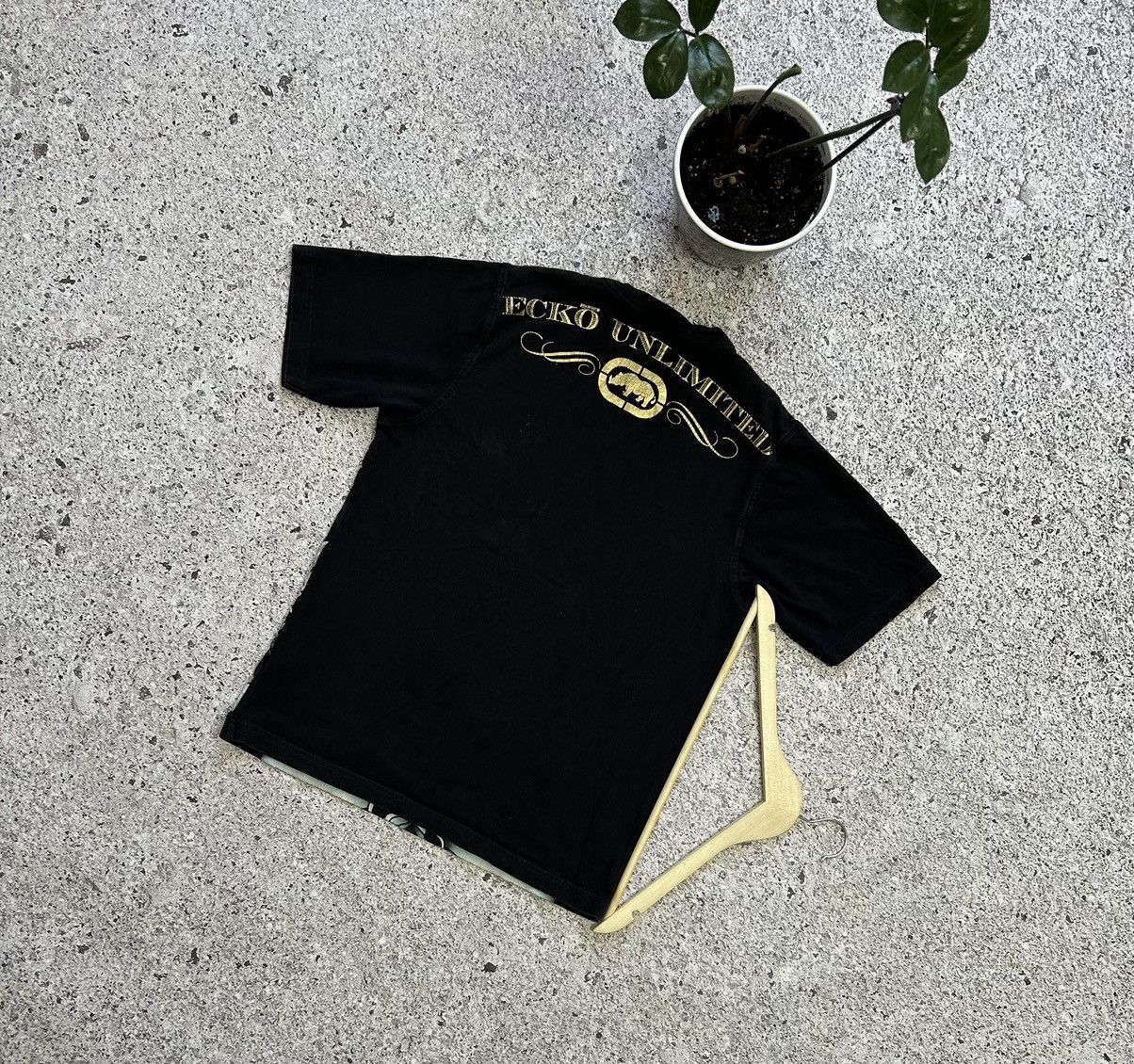Ecko Unltd. × Vintage Ecko Unlimited All Over Print Like Ed Hardy Y2K Hype Tee Size US M / EU 48-50 / 2 - 2 Thumbnail
