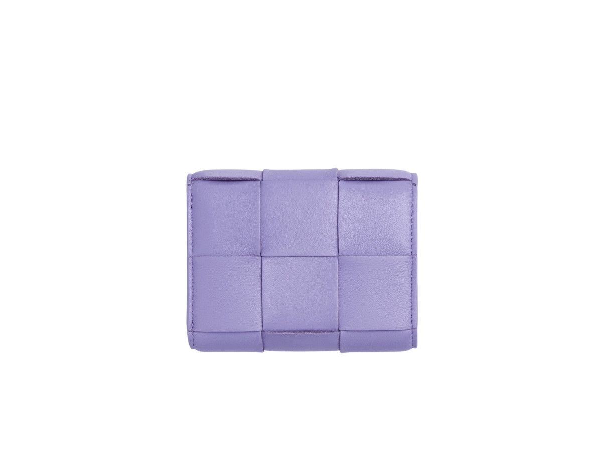 Bottega Veneta o1n1vont1124 Size: OS / Tri-Fold Zip Wallet in Purple Size ONE SIZE - 3 Thumbnail