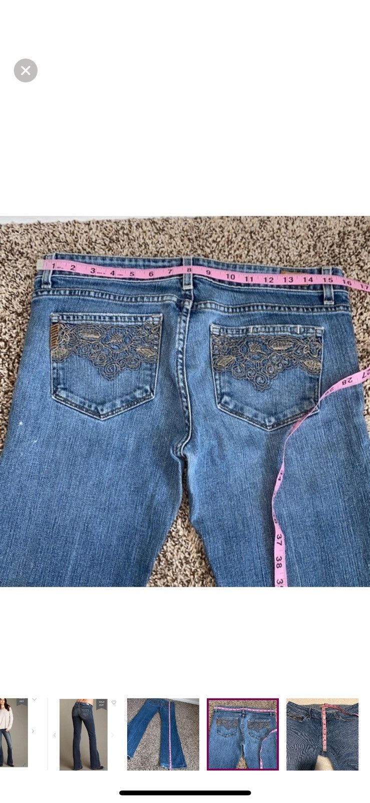 Paige Paige flare laurel canyon jeans size 30 Size 30" / US 8 / IT 44 - 9 Thumbnail