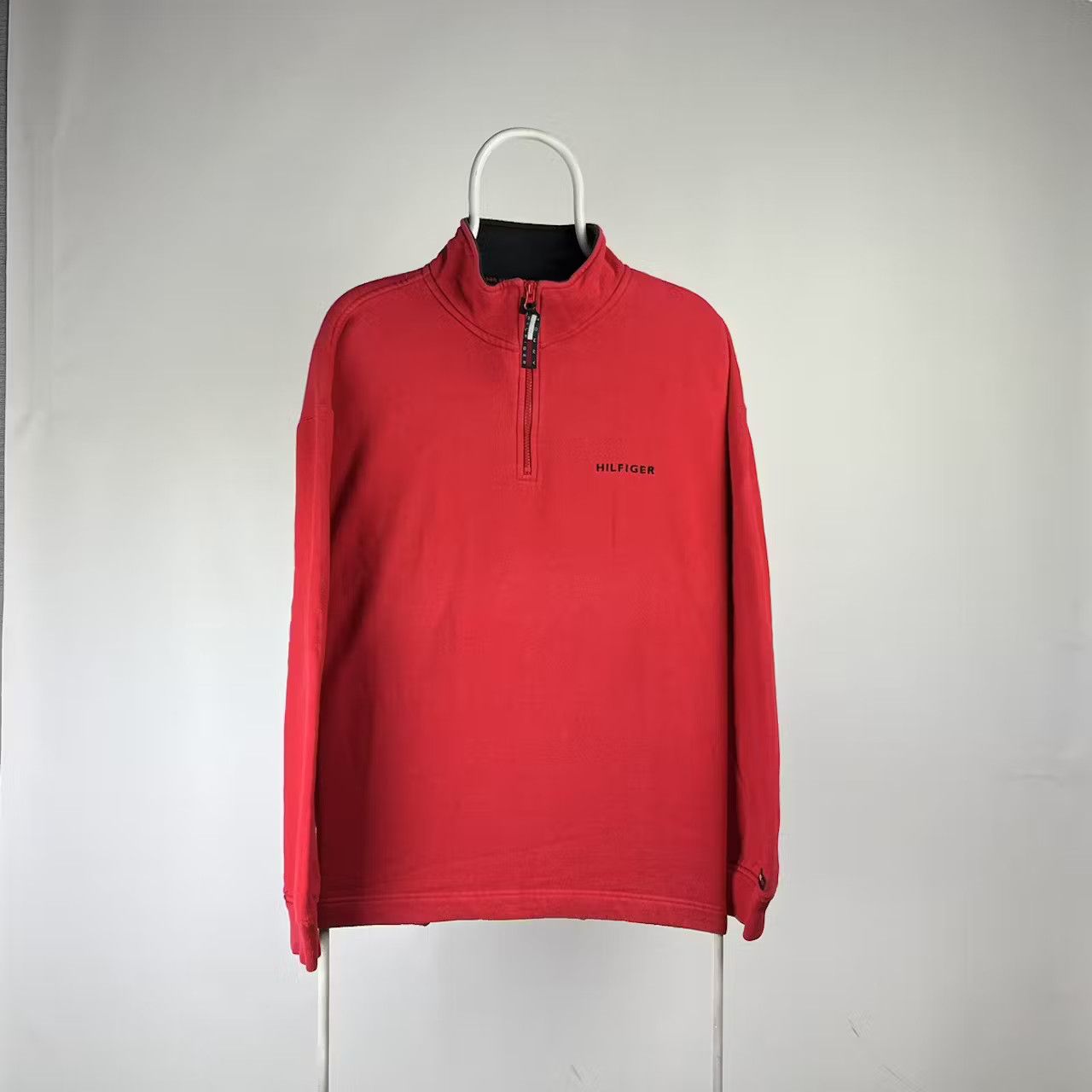 Tommy Hilfiger Tommy Hilfiger sweatshirt 1/4 zip vintage size XLarge Size US XL / EU 56 / 4 - 1 Thumbnail