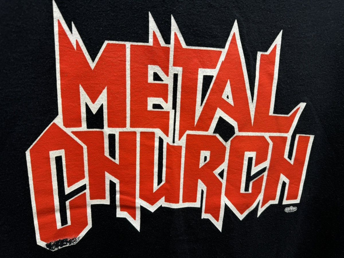 Band Tees Metal Church 1993-1994 vintage tour t-shirt band tee rock Size US XL / EU 56 / 4 - 3 Thumbnail
