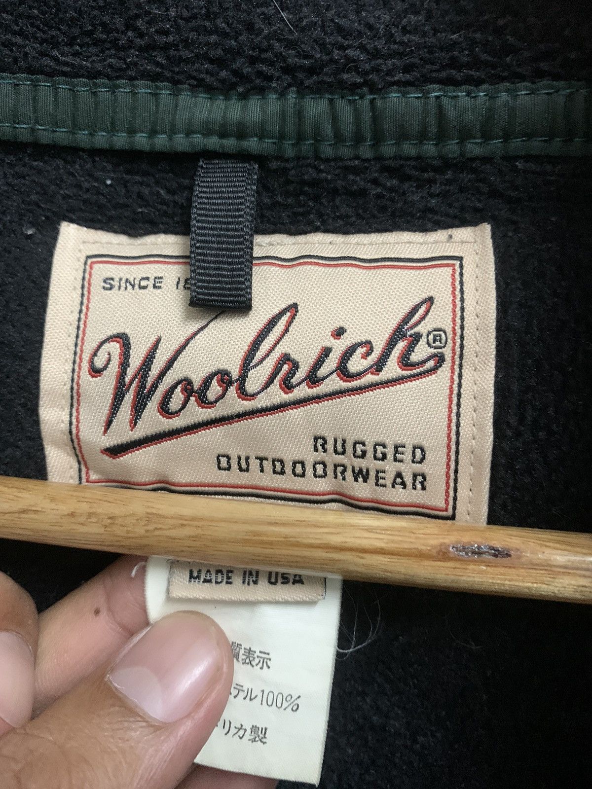 Vintage × Woolrich Woolen Mills Vintage Woolrich Fleece Half Buttom Size US L / EU 52-54 / 3 - 6 Thumbnail