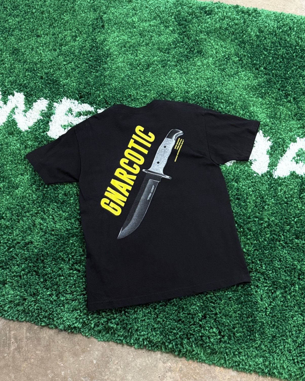 Gnarcotic Gnarcotic Black Rambo Knife Chest Logo Tee Black FTP Size US M / EU 48-50 / 2 - 1 Thumbnail