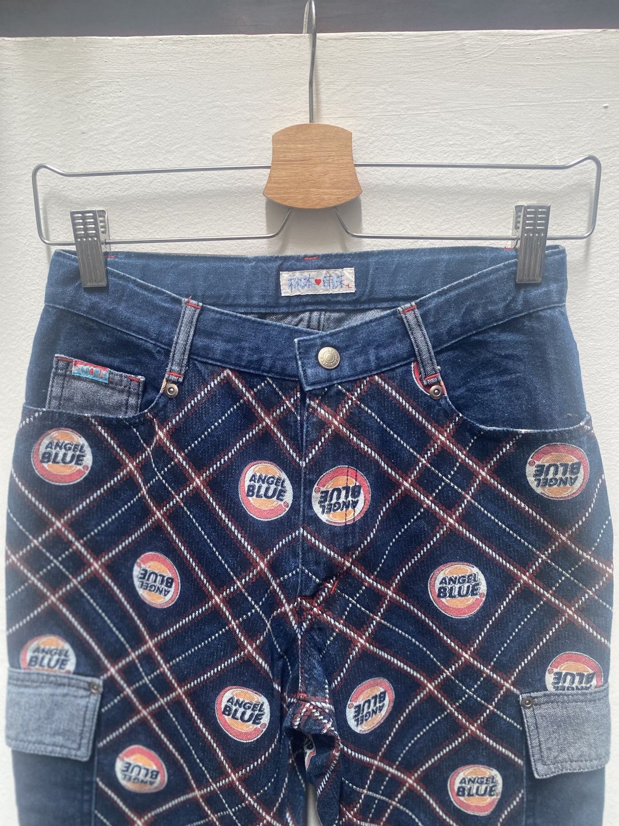 Hysteric Glamour Angel Blue Japan Y2K Denim Cropped Pants Size 27" / US 4 / IT 40 - 4 Thumbnail