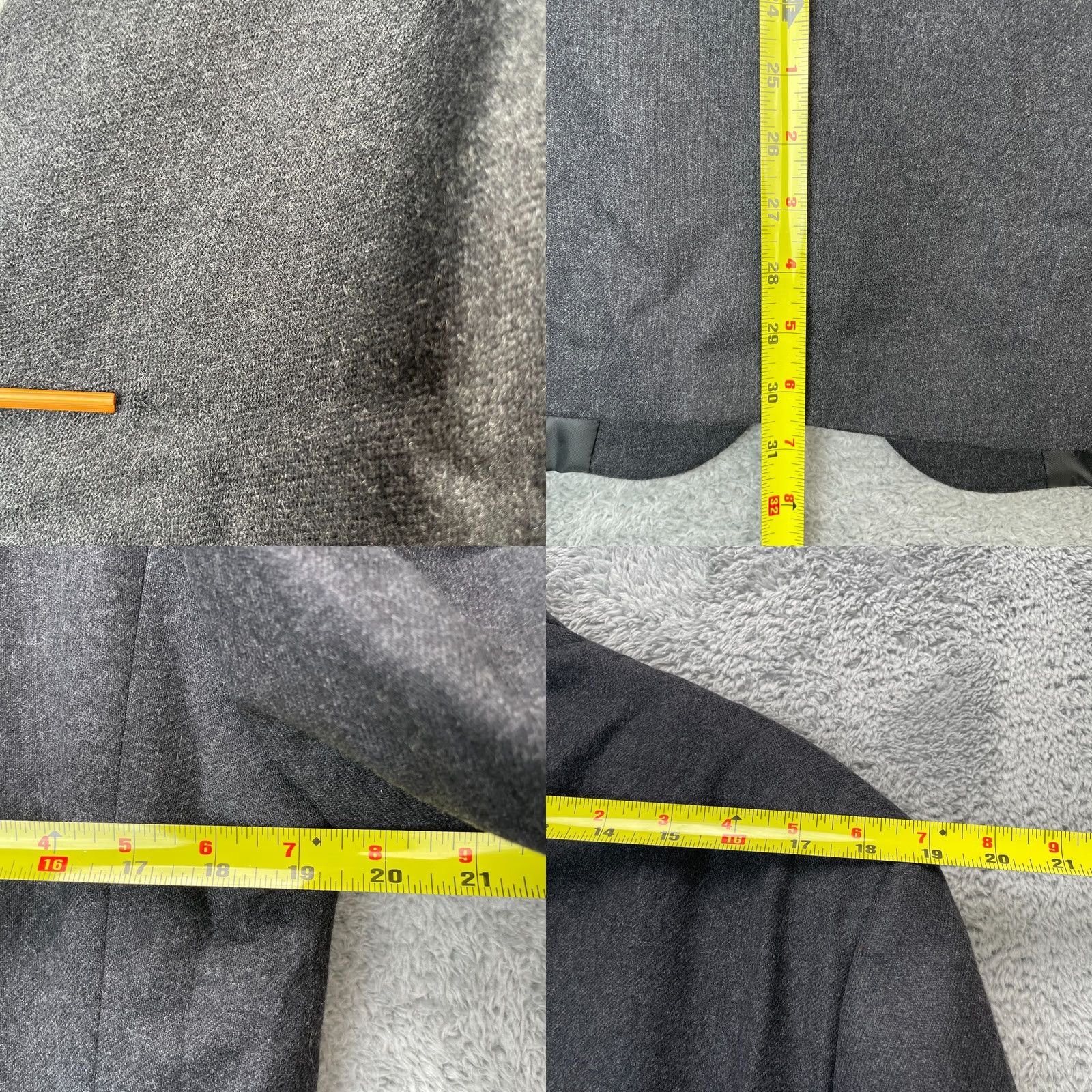 Ralph Lauren Lauren Ralph Lauren Mens 42R Gray Wool Sport Blazer Coat Single Vented Classic Size 42R - 8 Thumbnail