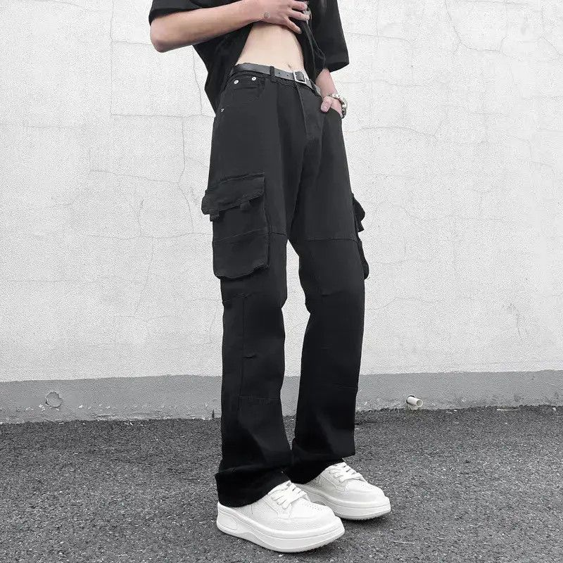 Japanese Brand Retro straight leg wide leg pocket jeans Size US 30 / EU 46 - 4 Thumbnail