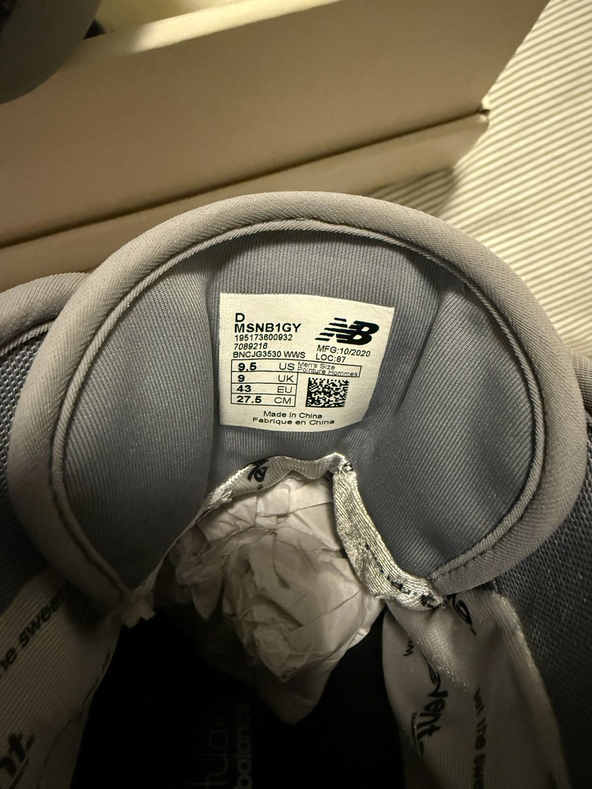 New Balance New Balance Niobium Tokyo Design Studio Grey Sz 9.5 Size US 9.5 / EU 42-43 - 7 Thumbnail