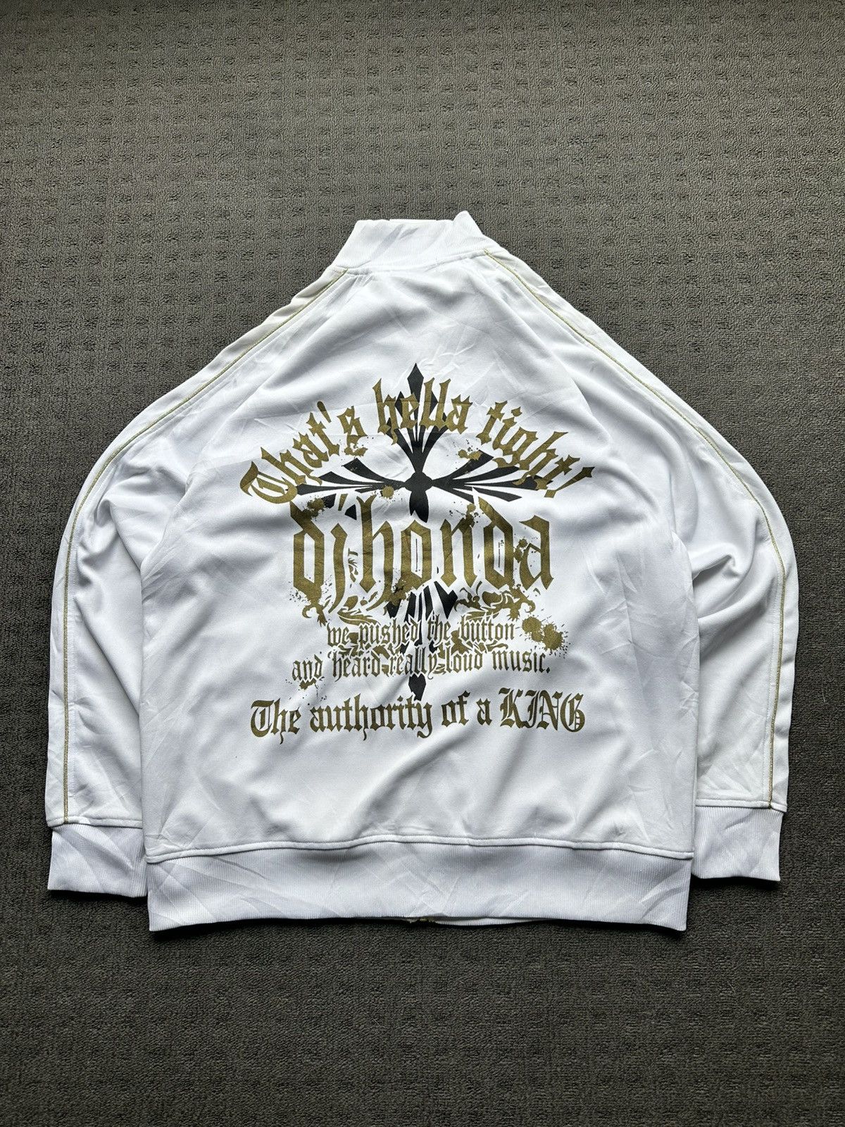 Other Vintage Dj Honda White & Gold Jacket Size US L / EU 52-54 / 3 - 1 Thumbnail