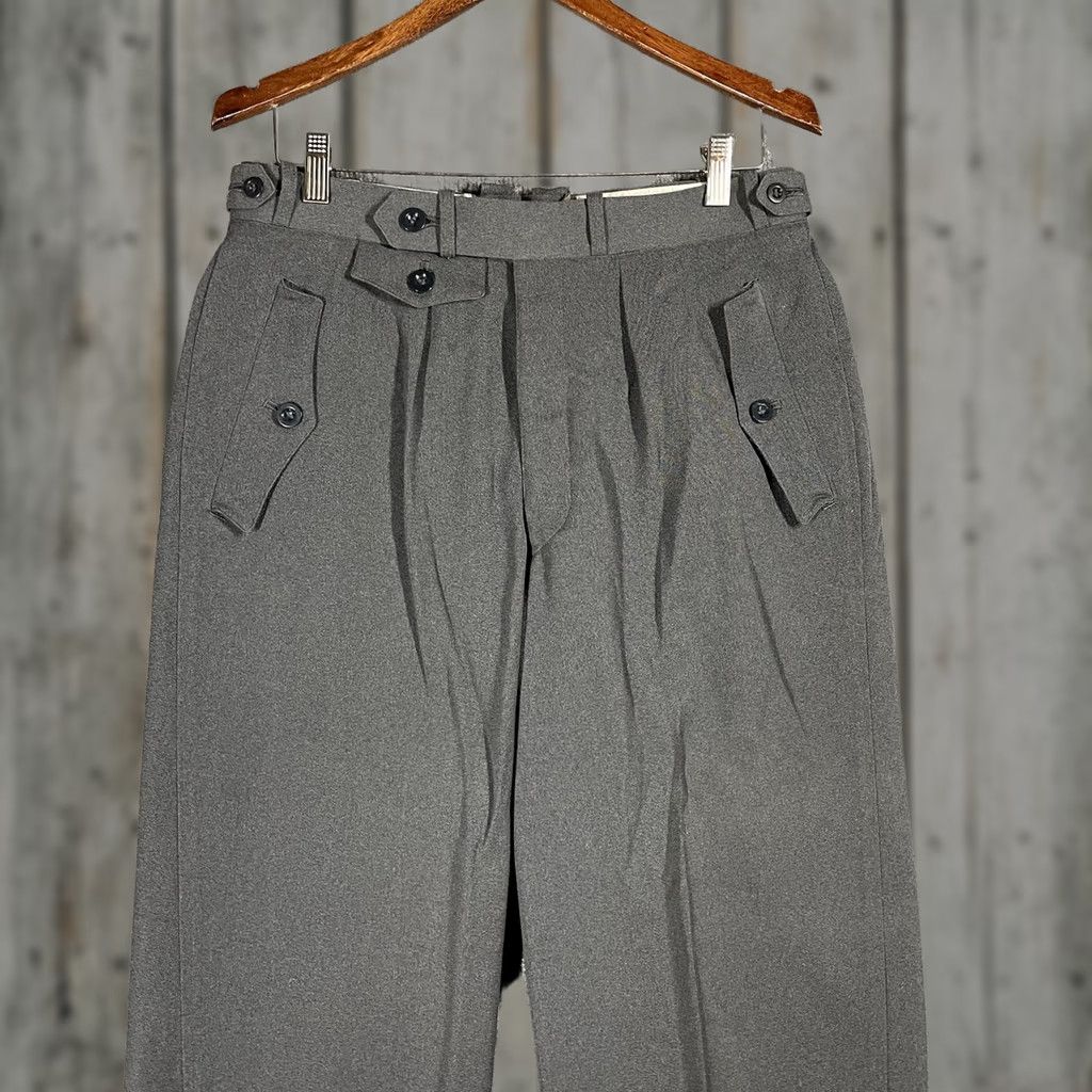 Vintage VINTAGE M43 Army Wool Trousers Pants 31x32 Men Gray 60s WWII Germany WWII M43 Trousers Mens Size US 31 - 1 Thumbnail