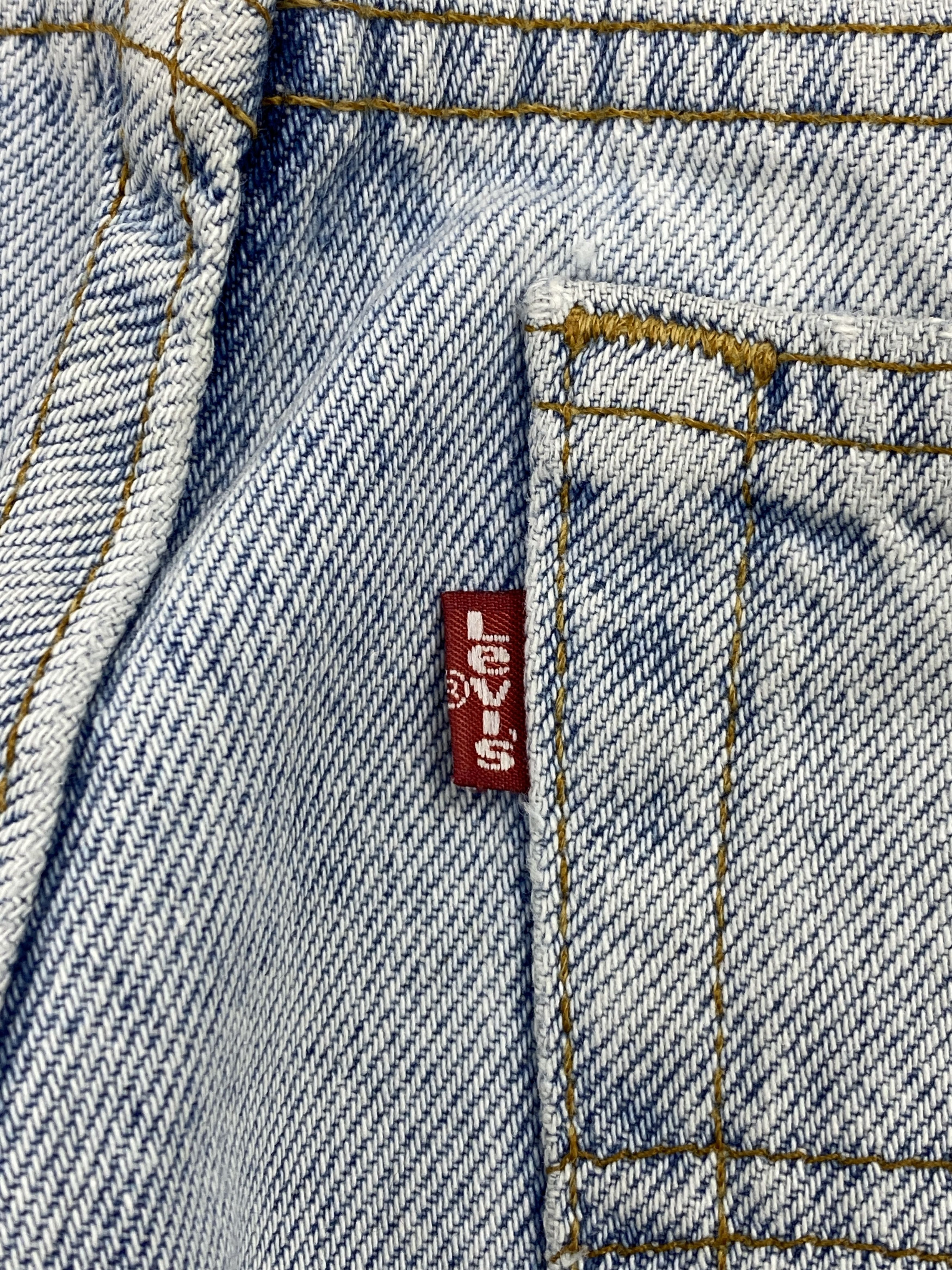 Levi's × Vintage Vintage 90s Levis 505 Light Blue Washed Denim Jeans Size US 31 - 6 Thumbnail
