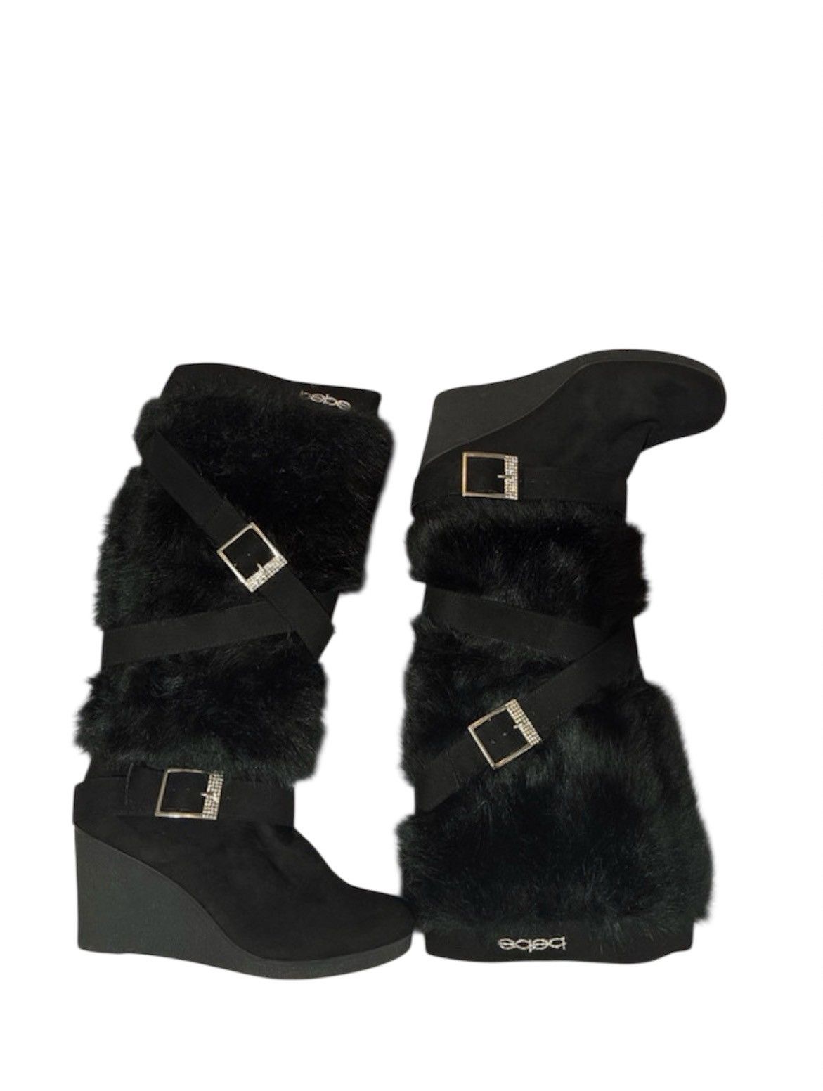 Bebe BEBE fur boots Size US 8 / IT 38 - 1 Thumbnail