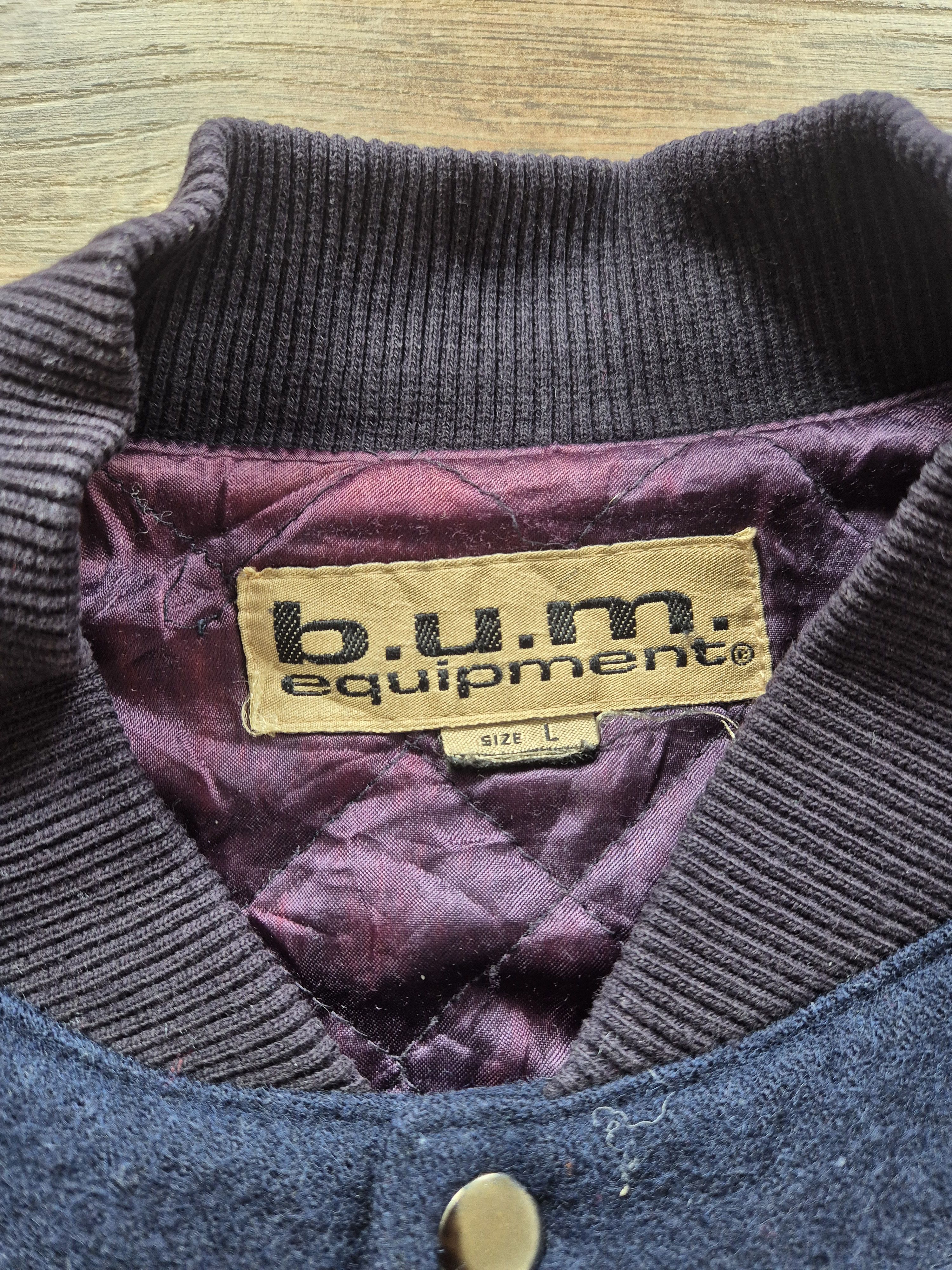 B.U.M Equipment 90' Vintage jacket wol denim jas BUM Size US L / EU 52-54 / 3 - 3 Thumbnail