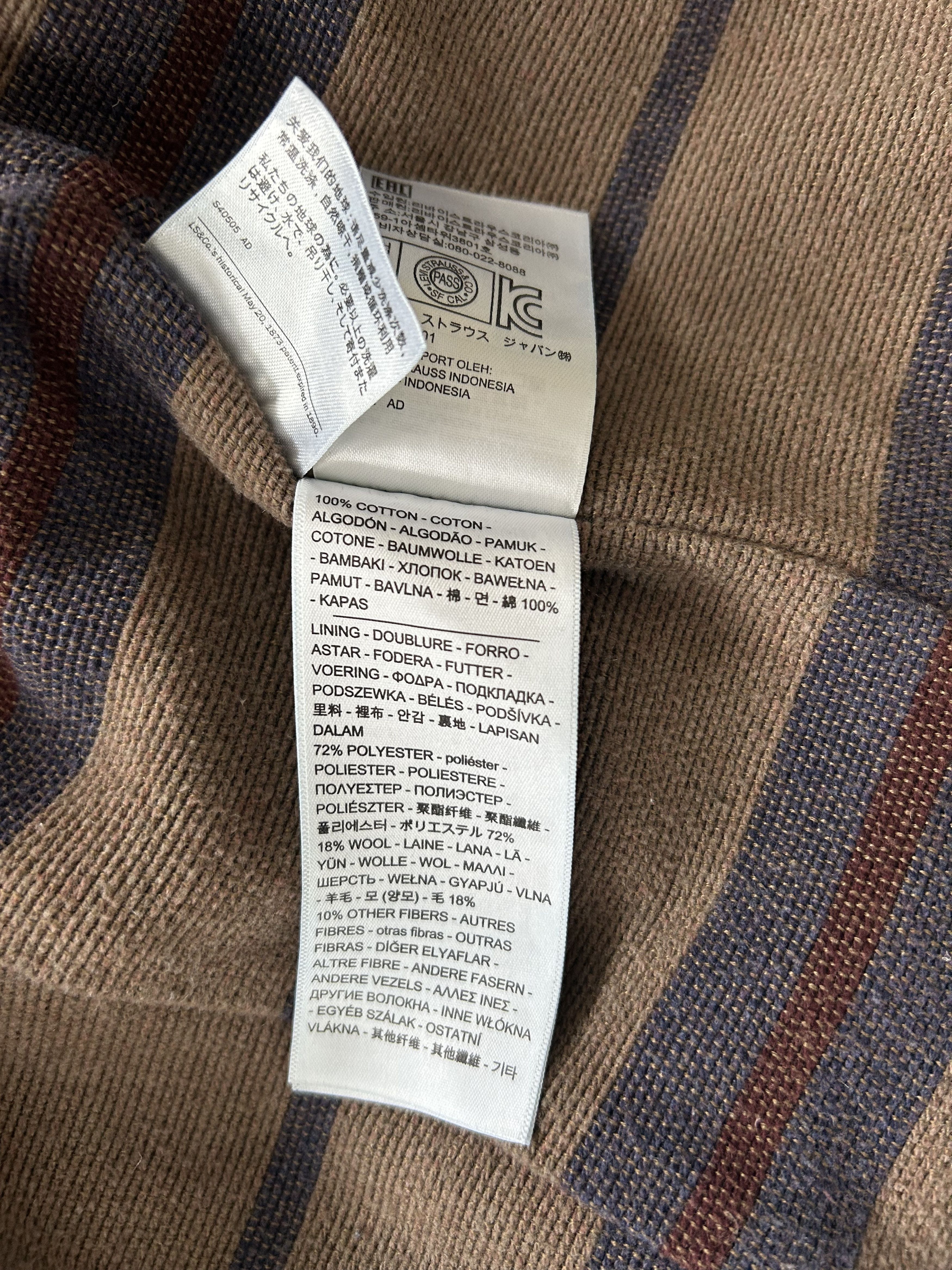 Levi's LVC 559 Blanket Lined Denim Jacket | Big E Size US S / EU 44-46 / 1 - 5 Thumbnail