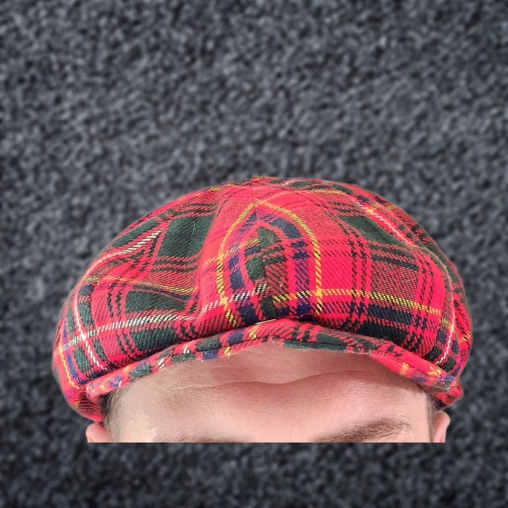 Vintage VINTAGE Shandon Flat Cap Wool Ireland Red 7 1/2 Men Hats Boys Mens Adults Grandpas Cap Size ONE SIZE - 1 Thumbnail