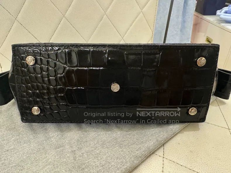 Vivienne Westwood Vivienne Westwood size os Hazel Black Crocodile Pattern Sin Size ONE SIZE - 5 Thumbnail