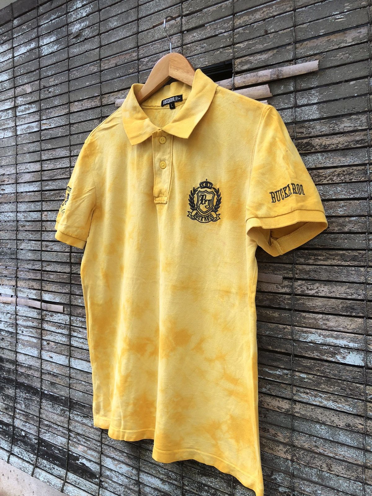 Japanese Brand × Polo Ralph Lauren × Vintage Vintage Japanese Brands Tye Dye Buckaroo Polo Tee Size US L / EU 52-54 / 3 - 3 Thumbnail
