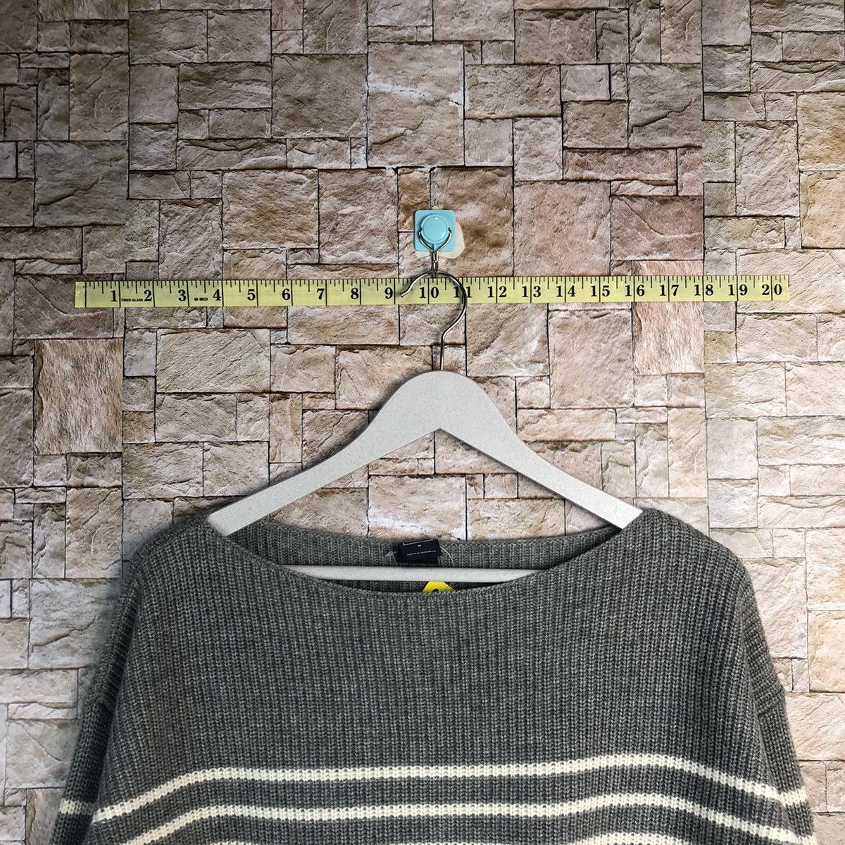 Gap × Homespun Knitwear × OVER THE STRiPES Gap Stripe Grey Knitwear #A173 Size M / US 6-8 / IT 42-44 - 4 Thumbnail