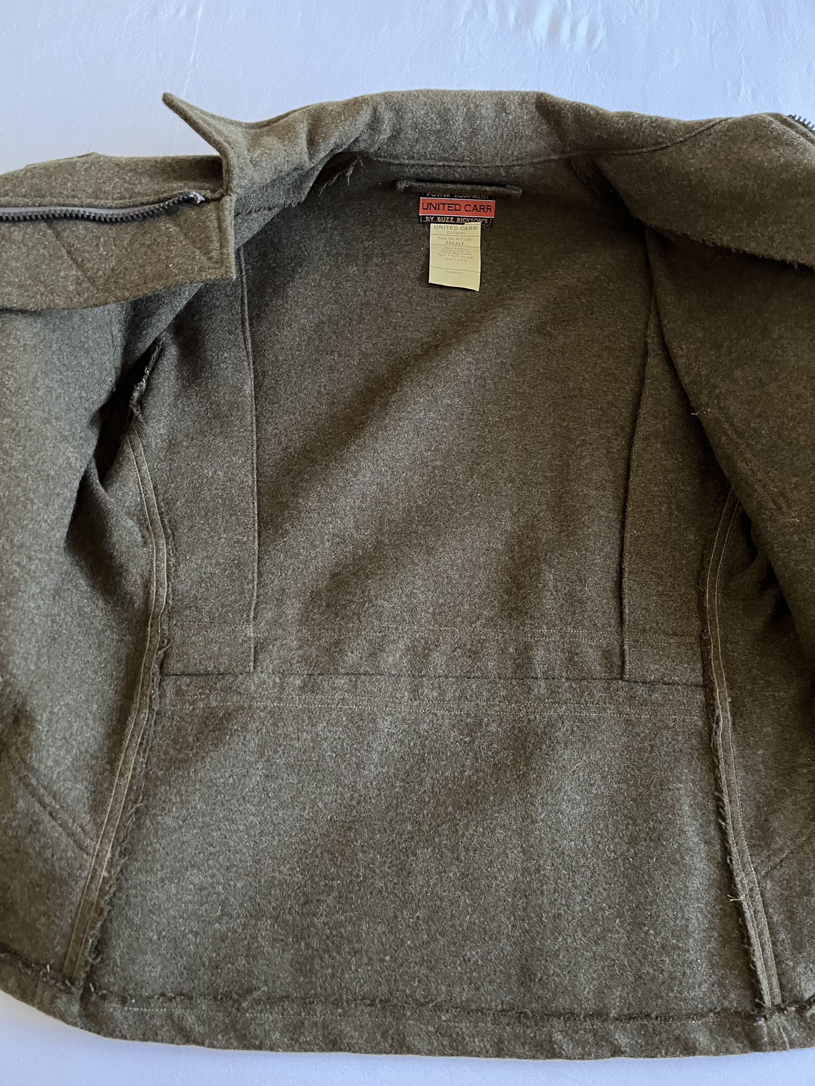 Buzz Rickson's United Carr CWU 7p Flight Jacket 90% Wool Japan made Size US S / EU 44-46 / 1 - 14 Thumbnail
