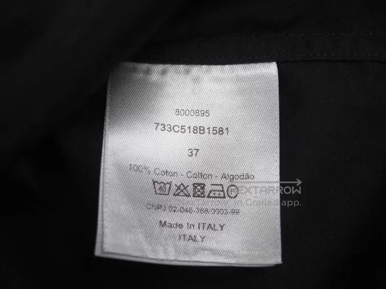 Dior Dior size 37 Black Bee Print Shirt Size US S / EU 44-46 / 1 - 6 Thumbnail