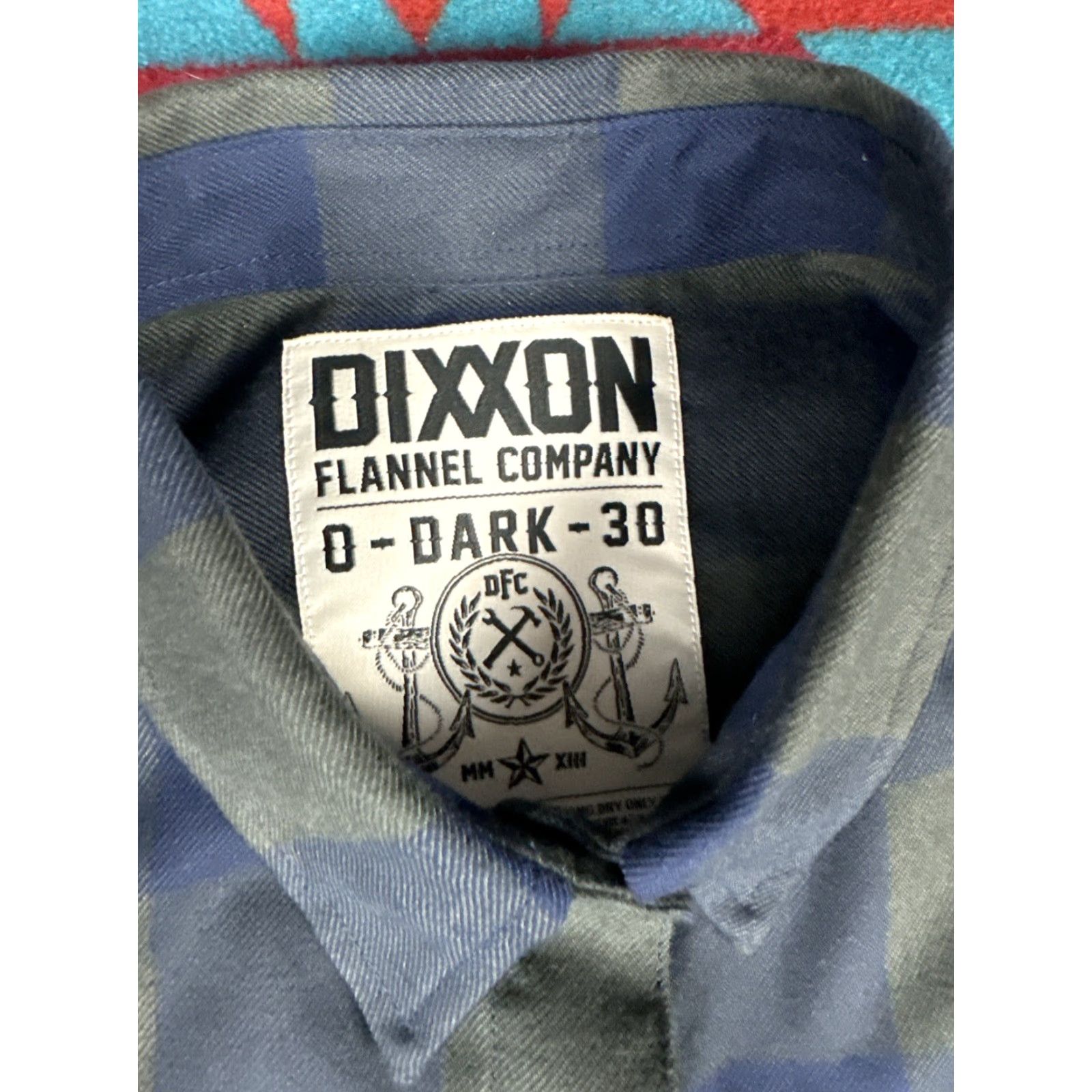 CO Dixxon Plaid Shirt Women’s Sz S Blue Flannel Button-Up Shirt Small Regular Size Type S Womens 0 Dark 30 Plaid Blue Size S / US 4 / IT 40 - 2 Thumbnail