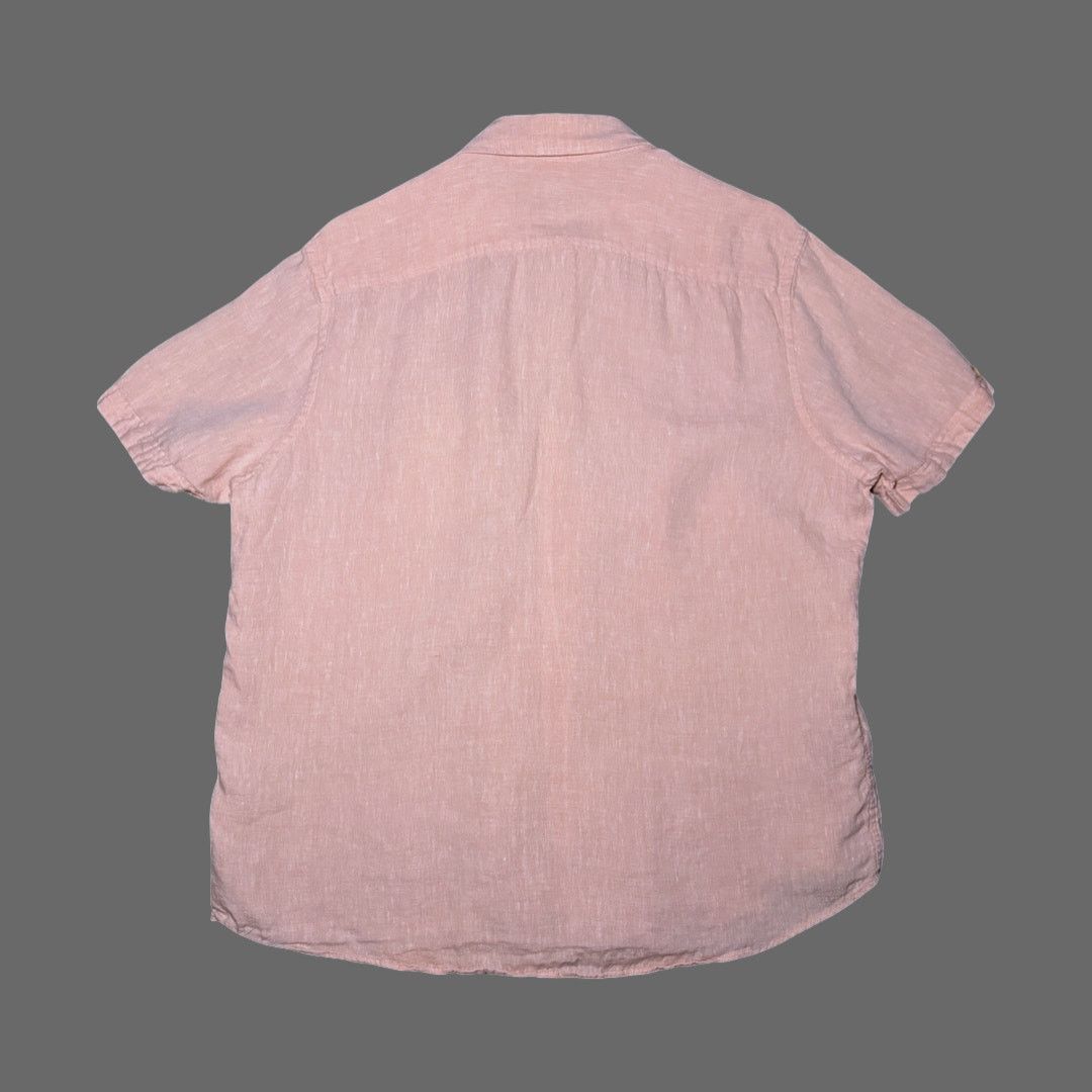 Other Baird McNutt Linen Murano Mens Pink SS Button Up Large Size US L / EU 52-54 / 3 - 7 Thumbnail