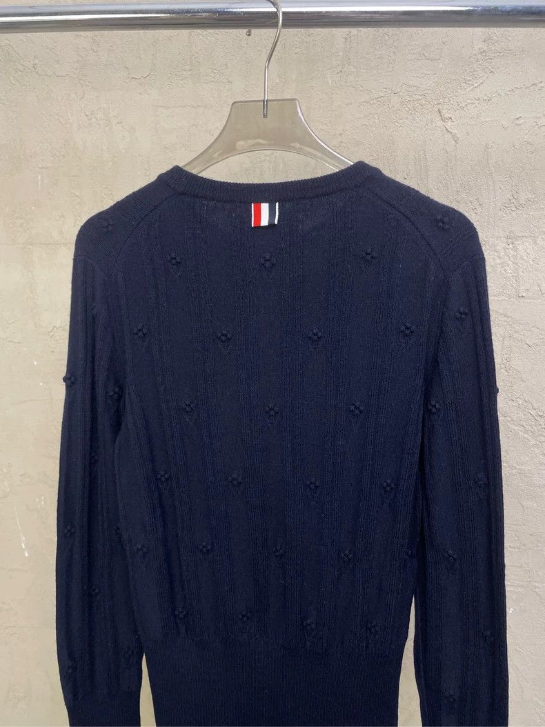 Thom Browne Thom browne Dark blue striped flower jacquart side colorful Size US XXS / EU 40 - 4 Thumbnail