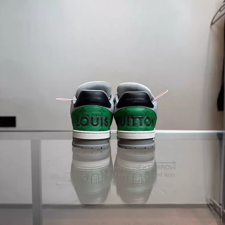 Louis Vuitton Louis Vuitton Trainer Black and Green Velcro shoes Size US 7 / EU 40 - 5 Thumbnail