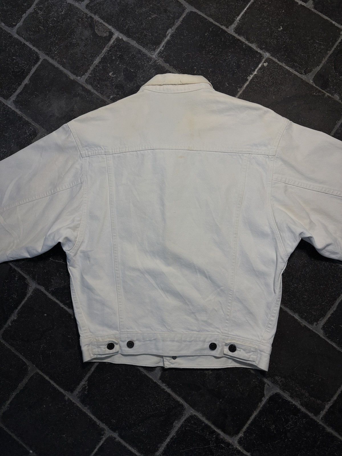 Levi's 1990s Vintage Levi's Denim Jacket White Jean Jacket Size US S / EU 44-46 / 1 - 9 Thumbnail