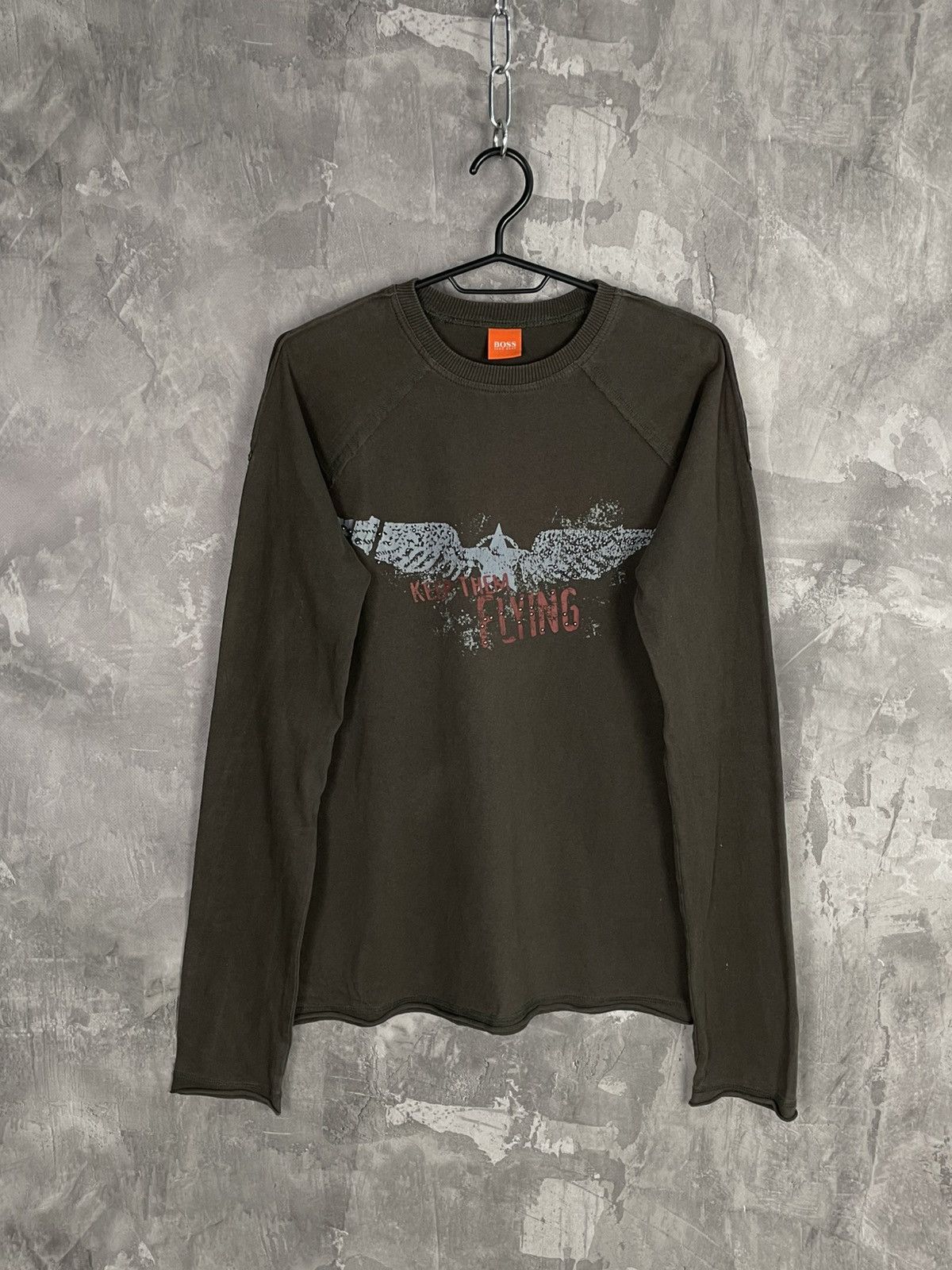 Vintage Boss Studded Grunge Vibe Affiction Style Long Sleeve