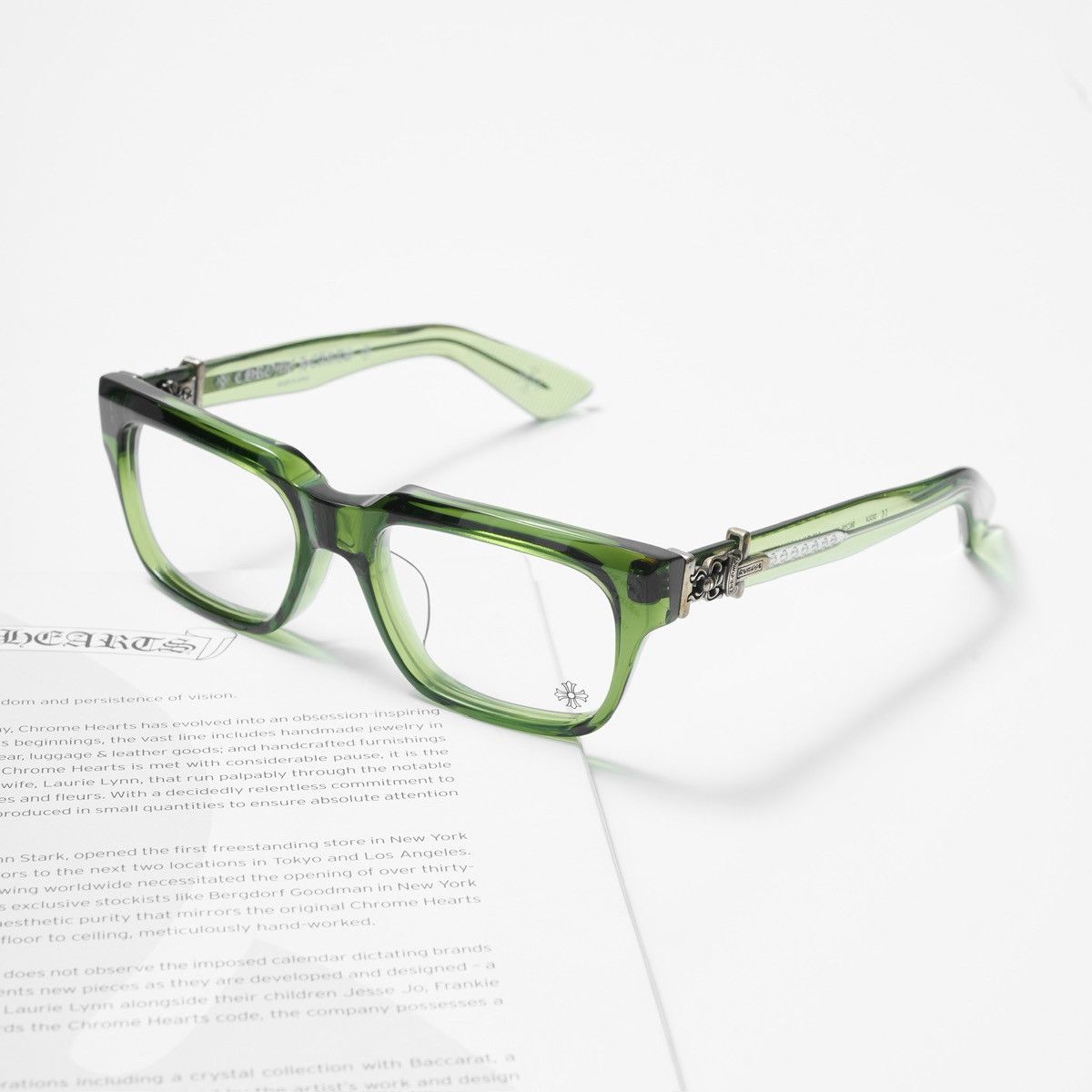 Chrome Hearts CHROME HEARTS VAGILLIONAIRE I DARK OLIVE GLASSES Size ONE SIZE - 1 Thumbnail
