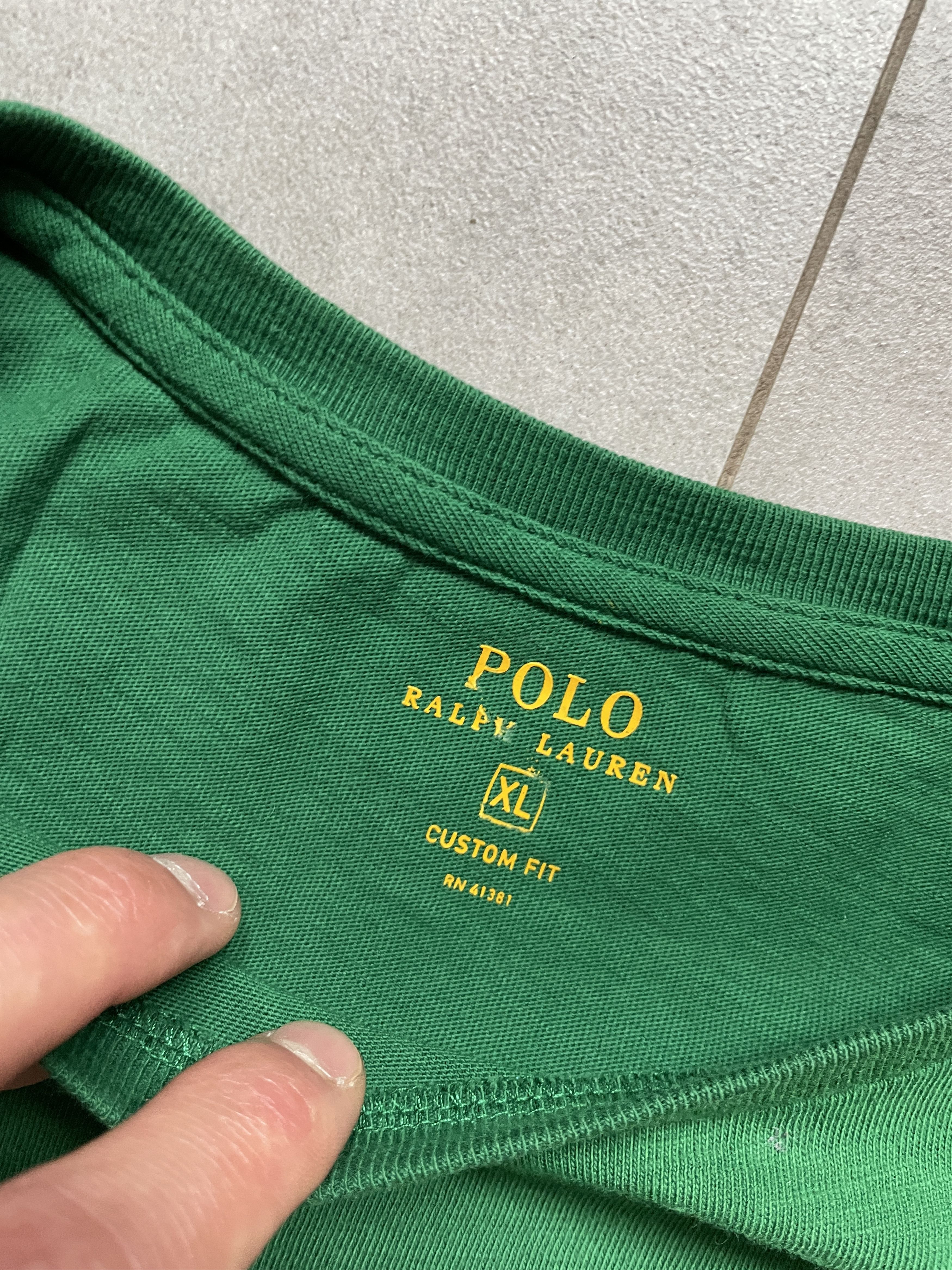 Polo Ralph Lauren POLO RALPH LAUREN GREEN LOGO CHIEF KEEF TYPE TEE Size US XL / EU 56 / 4 - 3 Thumbnail