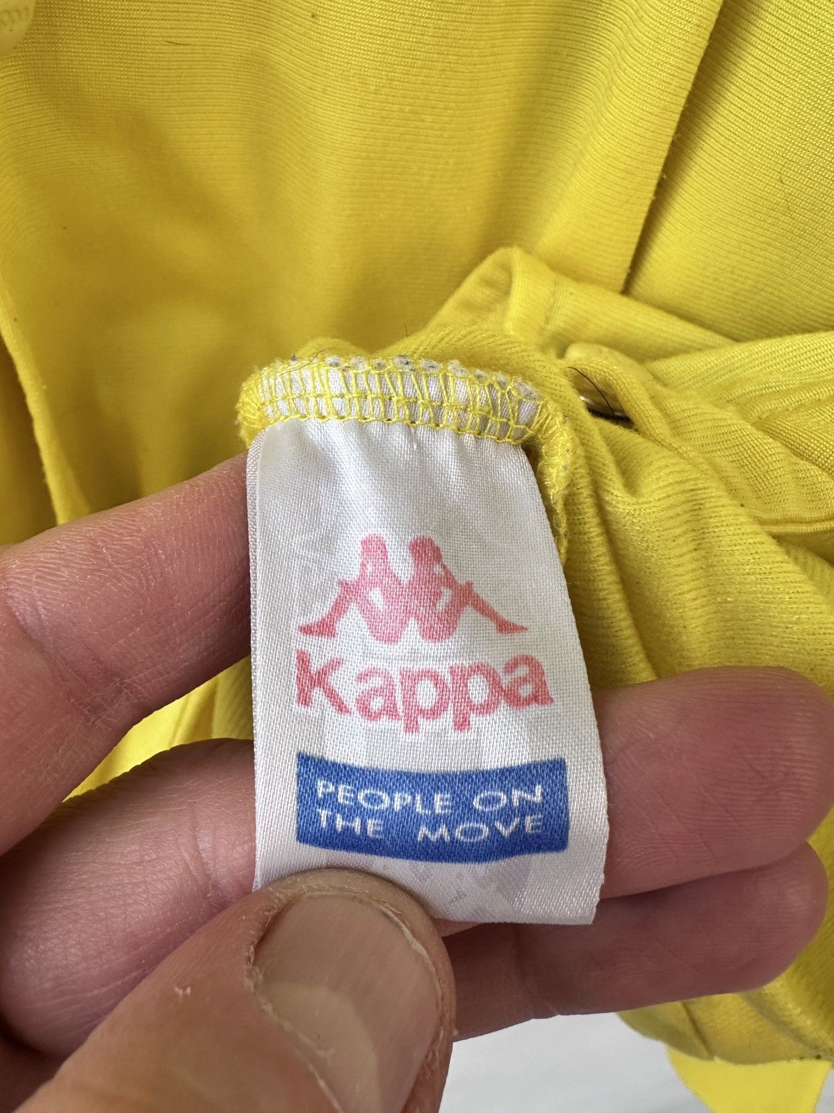 Kappa Vintage 90s Kappa Banda Track Jacket Yellow Medium Logo Tape Size US M / EU 48-50 / 2 - 13 Thumbnail
