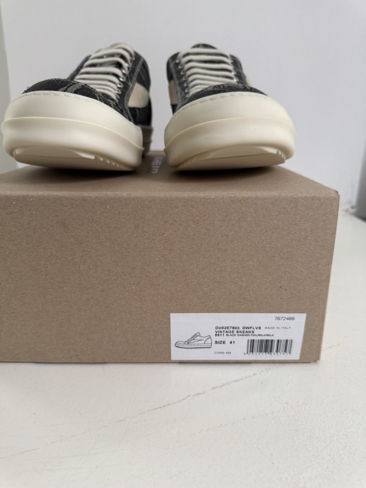 Rick Owens Drkshdw Rick Owens DRKSHDW Penta Vintage Sneaks Size US 8 / EU 41 - 8 Thumbnail