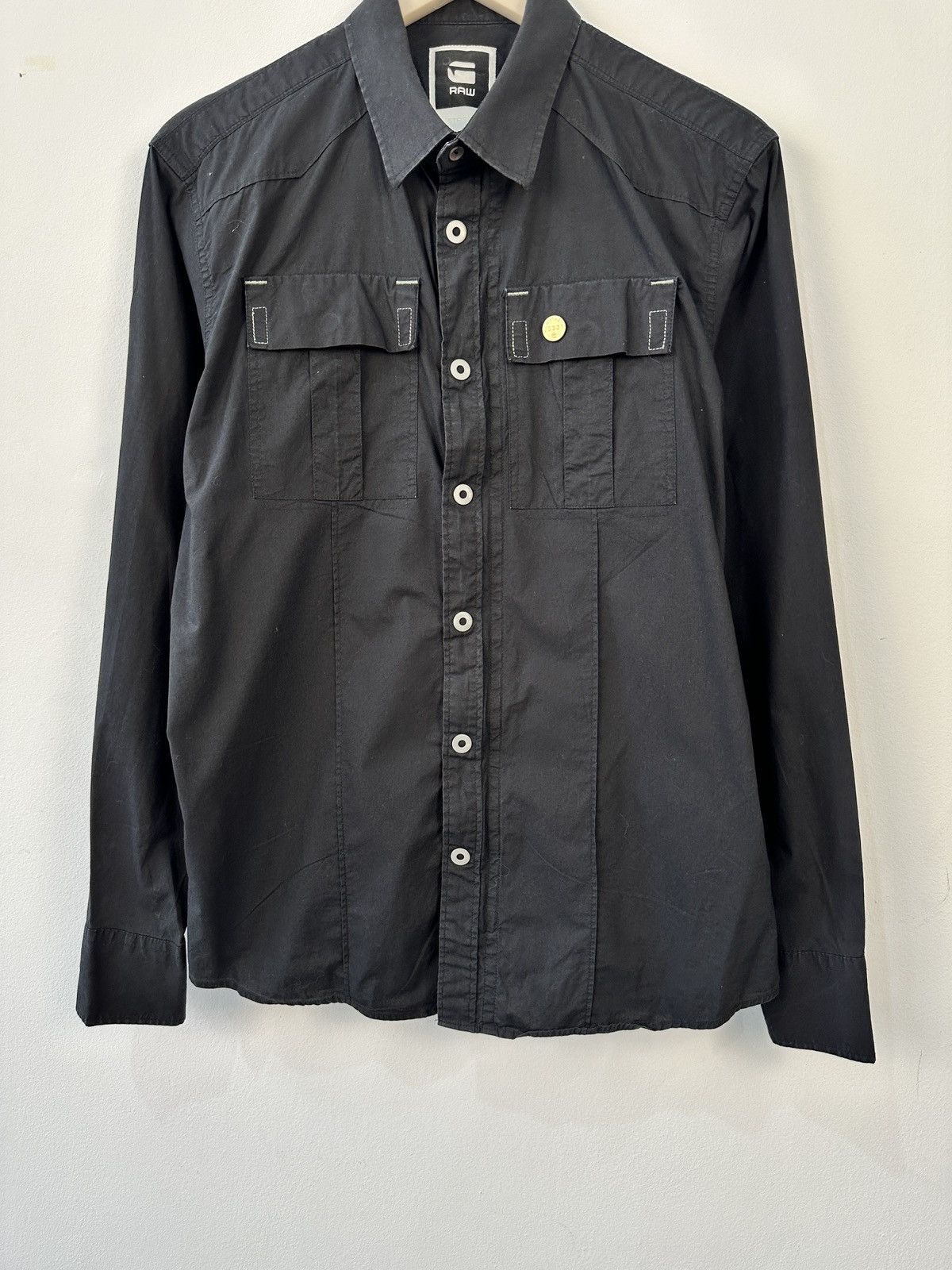 G-Star G-Star RAW Deck Dress Shirt L/S XL – Utility Military Style Size US XL / EU 56 / 4 - 4 Thumbnail