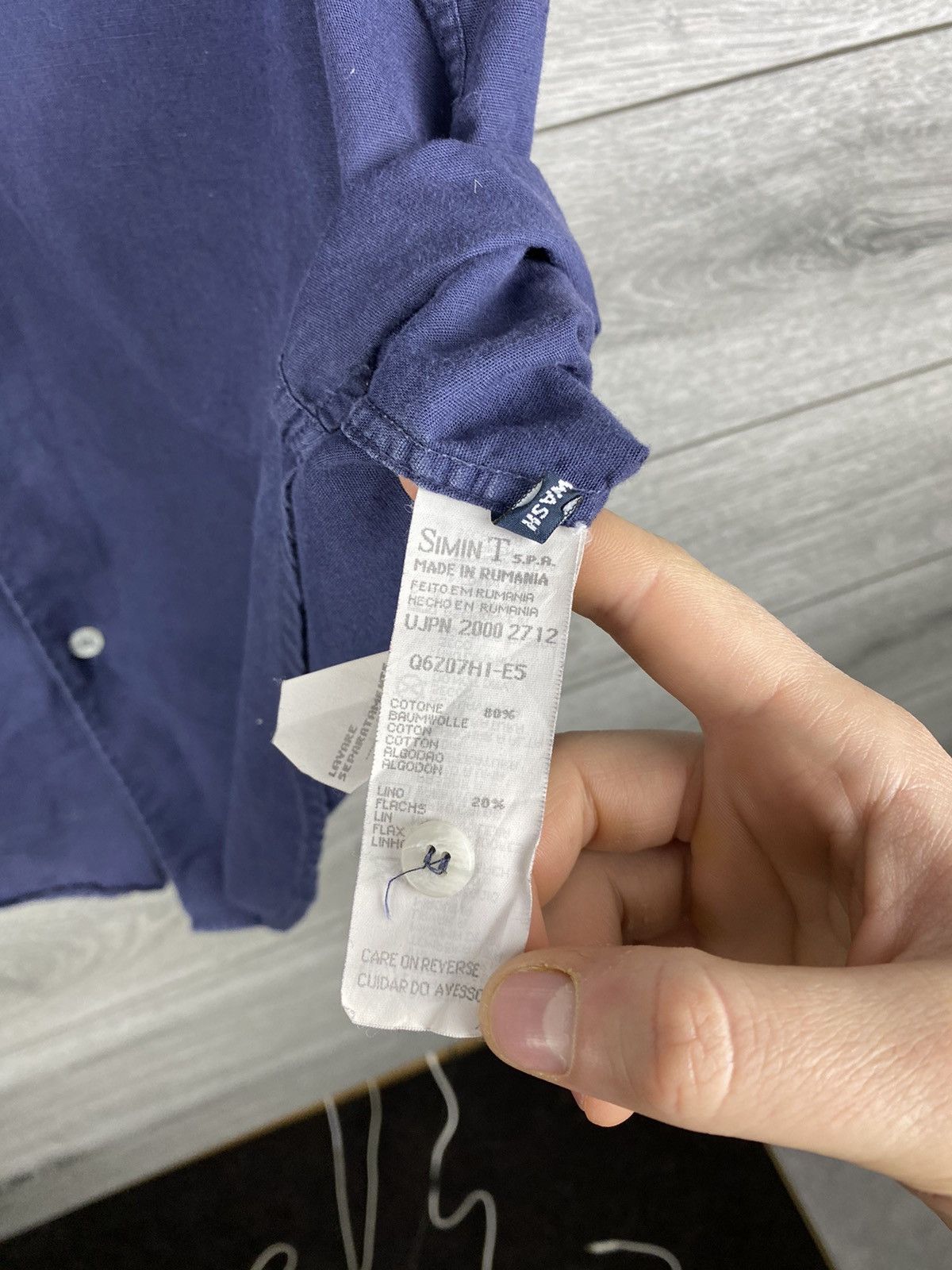 Armani Mens Vintage Armani Jeans Linen Shirt Button Up Size XL Size US XL / EU 56 / 4 - 11 Thumbnail