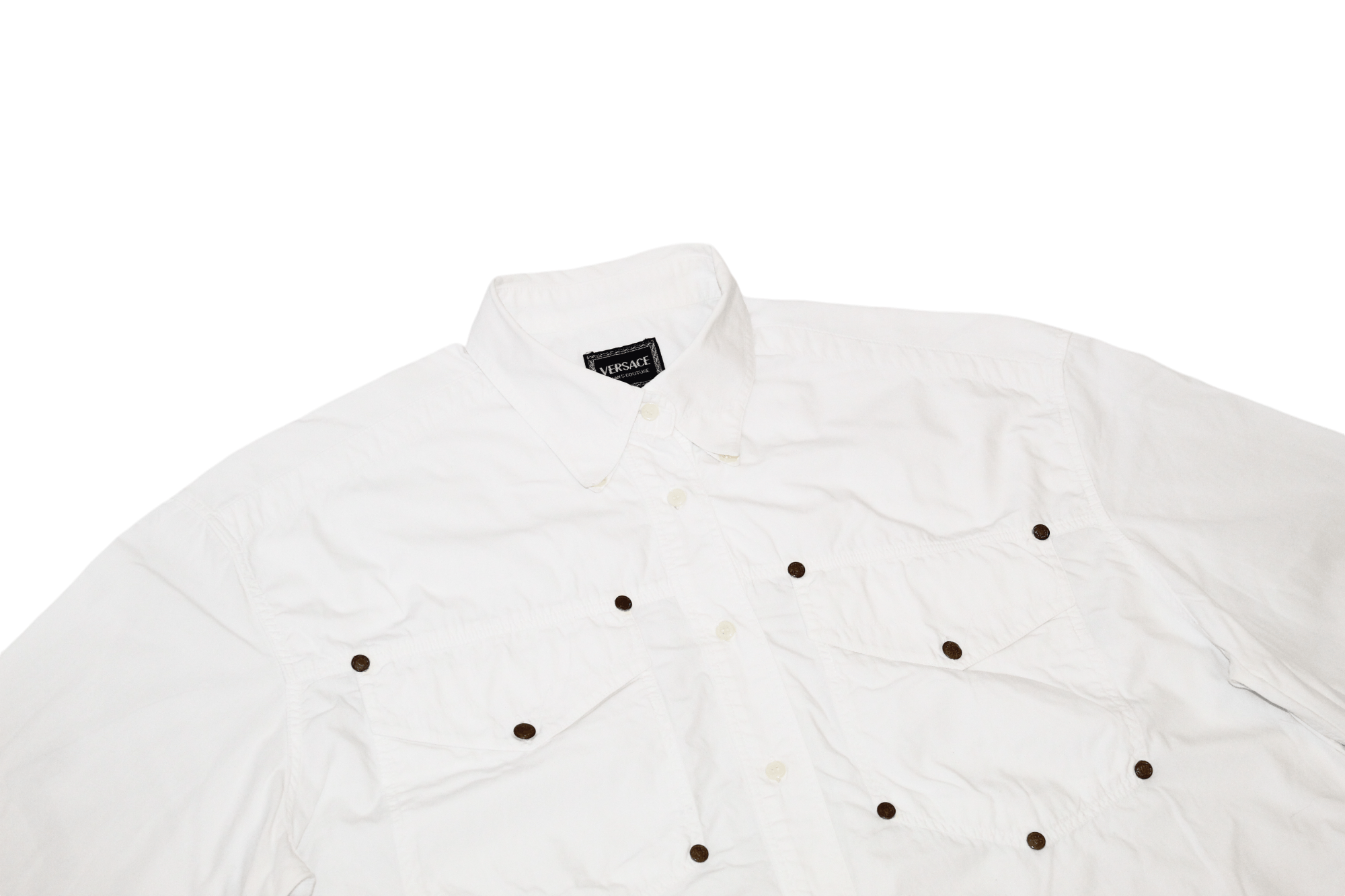 Versace Jeans Couture VTG Versace Jeans Couture Button Down Western Baggy Shirt Size US L / EU 52-54 / 3 - 4 Thumbnail